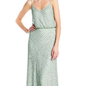 Adrianna Papell Art Deco Beaded Gown NWT